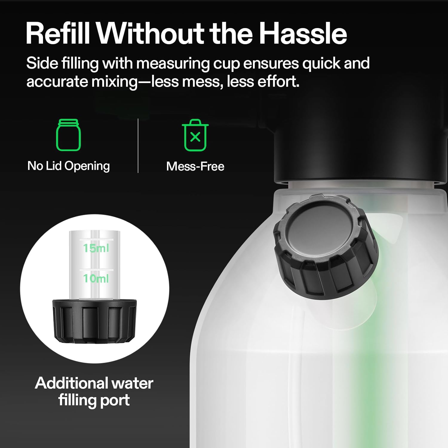 VIVOSUN 50oz Pump Sprayer, Portable Water Spray Bottle | for Spraying Plants, Flowers, Weeds and Cleaning, Hand Pump
