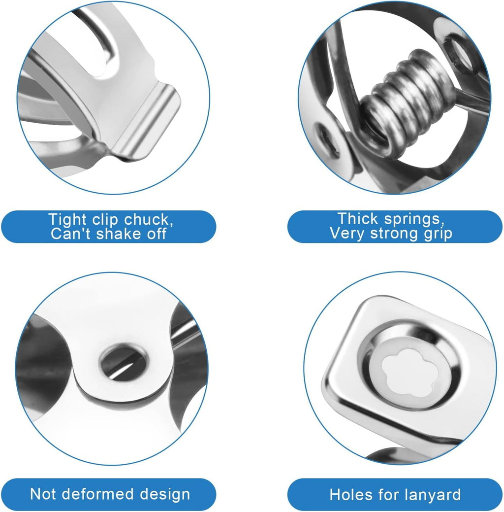 120 Pcs Greenhouse Clips, Garden Clips for Netting, Stainless Steel Greenhouse Clamps, Have a Strong Grip to Hold Down