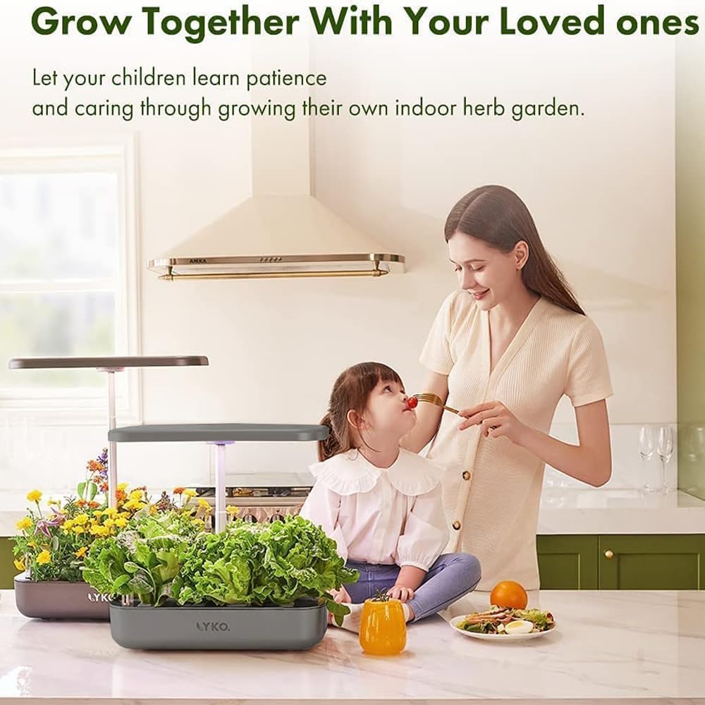 Hydroponics Growing System, 12 Pods Indoor Herb Garden Kit w/Full-Spectrum 36W Grow Light, Indoor Herb Garden Automatic