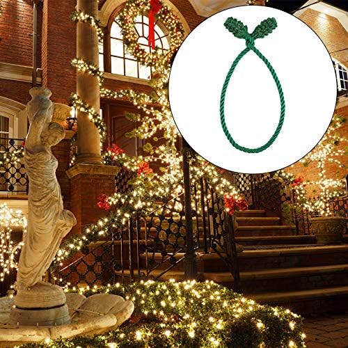 Cooraby Decorative Garland Ties Garland Flexible Ties for Holiday Decorations Christmas Craft Gift Wrapping (Green, 8)