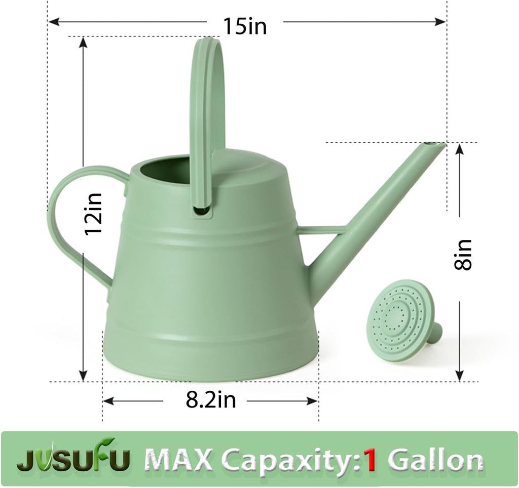 1 Gallon Watering Can for Plants | Watering Cans for Indoor&Outdoor Gardening, Water Can with Ergonomic Movable Handle