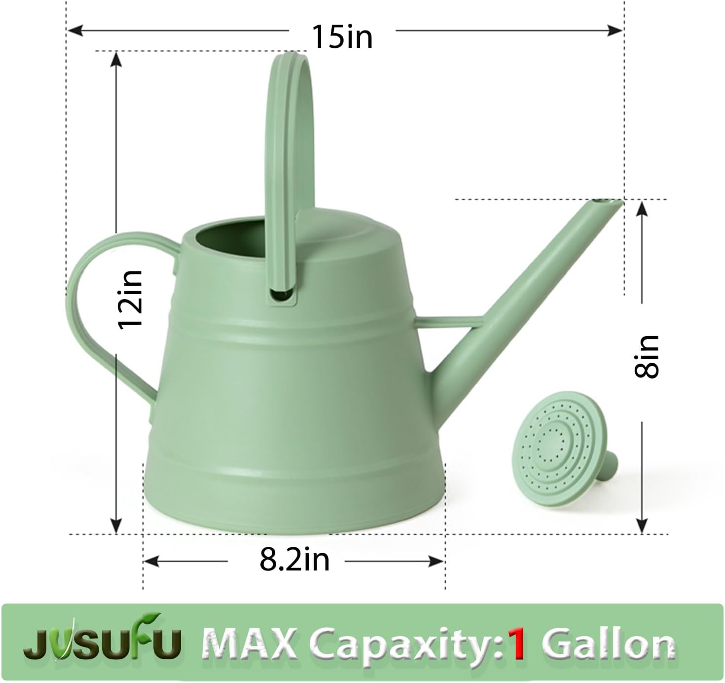 1 Gallon Watering Can for Plants | Watering Cans for Indoor&Outdoor Gardening, Water Can with Ergonomic Movable Handle