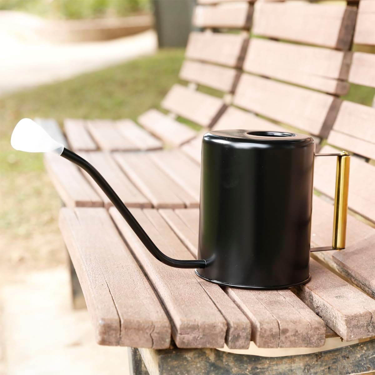 L&H Unico Stainless Steel 62oz Watering Can Long Spout Plant Misters for Indoor Plant Watering or Outdoor Gardening