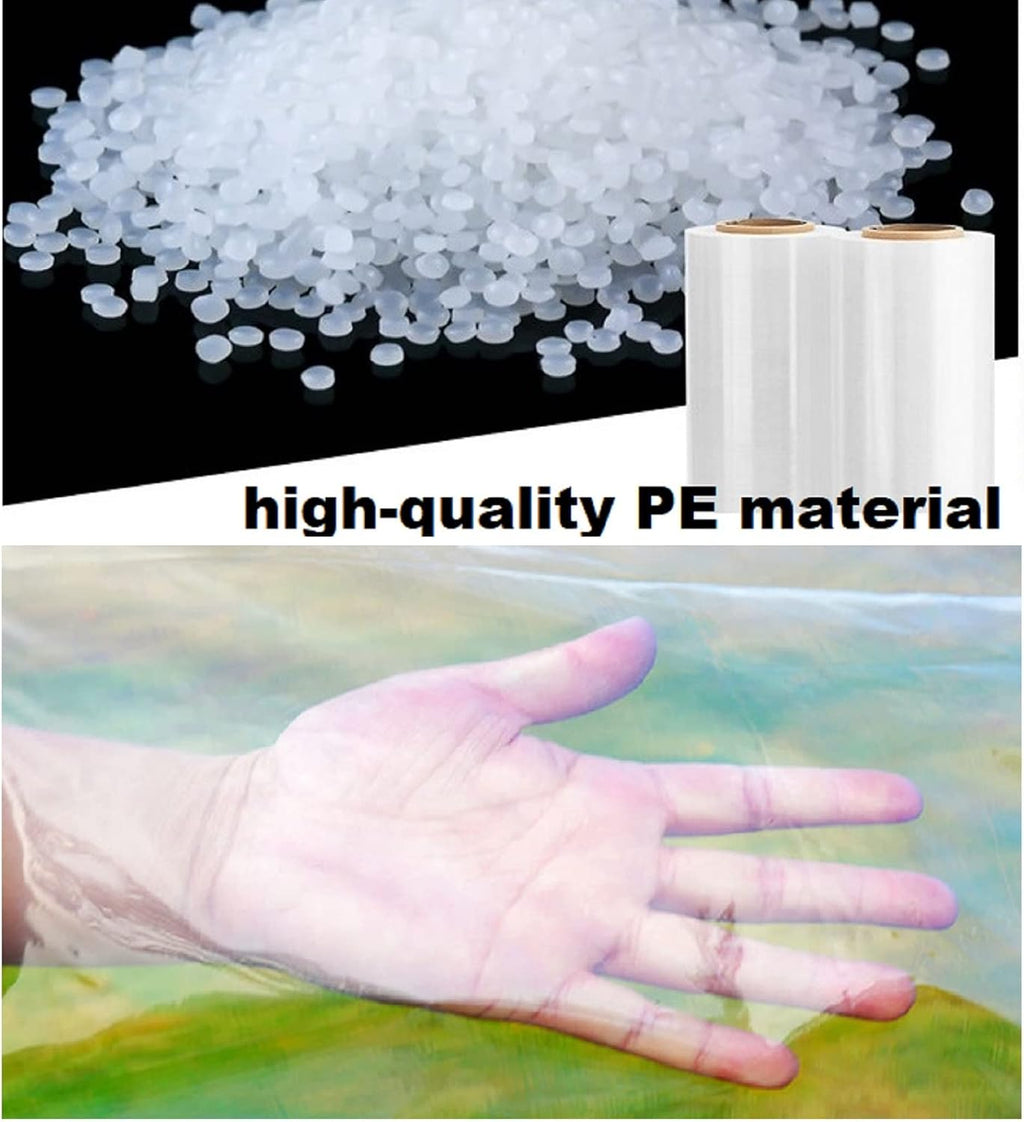 Clear Tarps Waterproof with Grommets 6mil Plant Cover Freeze Protection Frost Plastic Sheeting Rain Tarps Greenhouse