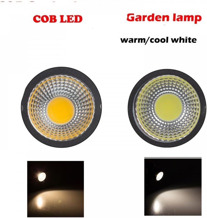 Low Voltage Landscape Light 5W 12V LED Landscape Lighting Warm White 2 Pack | Waterproof Spotlight Outdoor with Spiked
