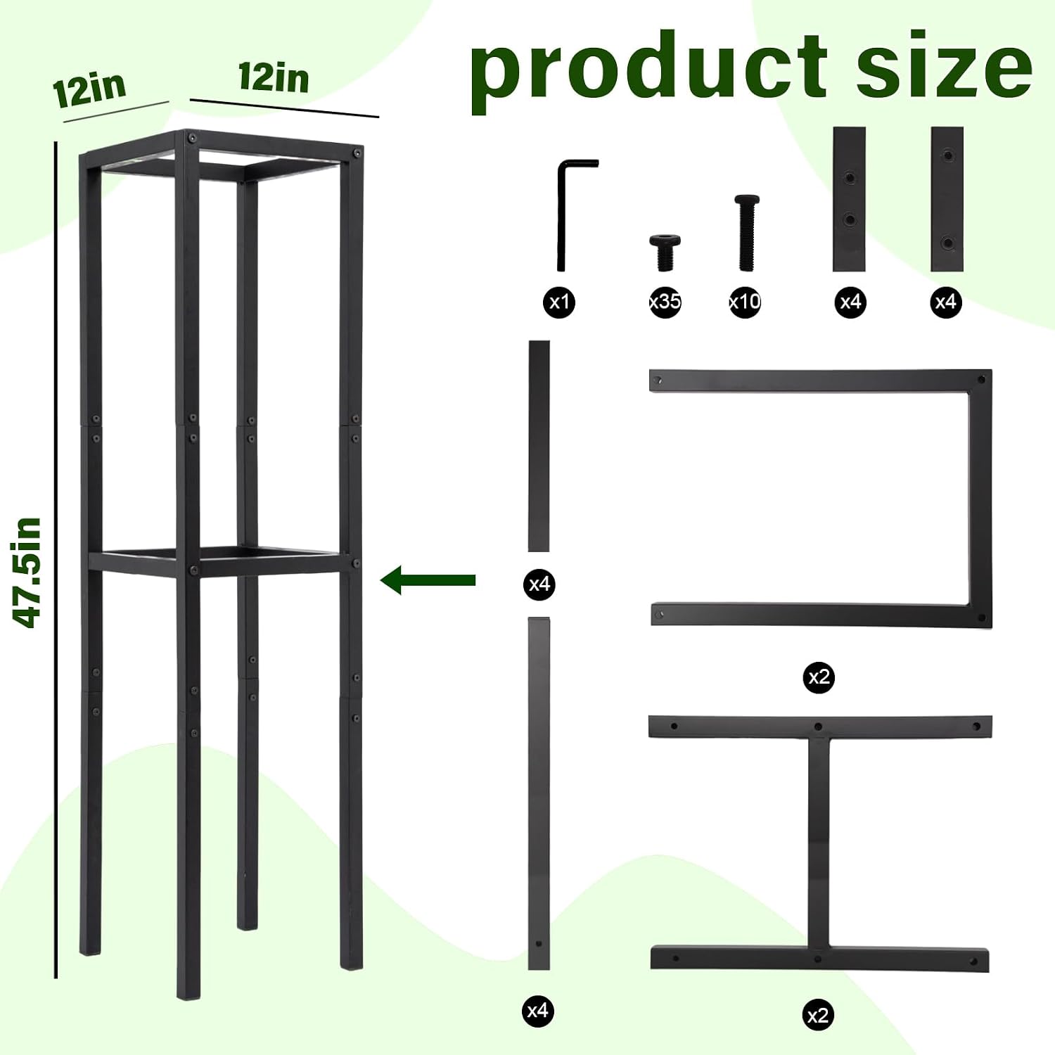 48" Dragon Fruit Trellis Durable Metal Support for Climbing Plants | Premium Durable Plant Accessories for Gardeners