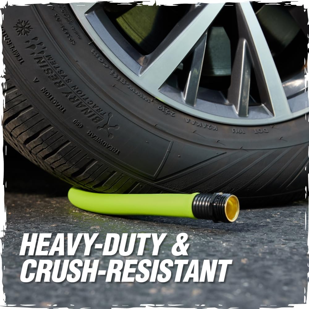 RUGGED RHINO Heavy Duty Garden Hose 100ft x 5/8in, Anti-Kink and Leakproof, Durable 4-Layer Construction, 500 PSI