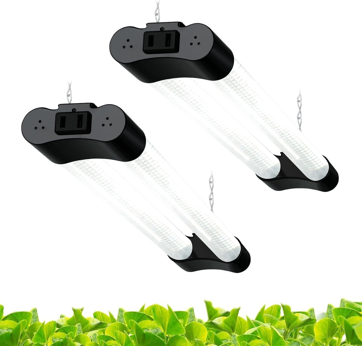 Hlite LED Grow Light 16 inch, Hanging Full Spectrum Linkable 2 Pack