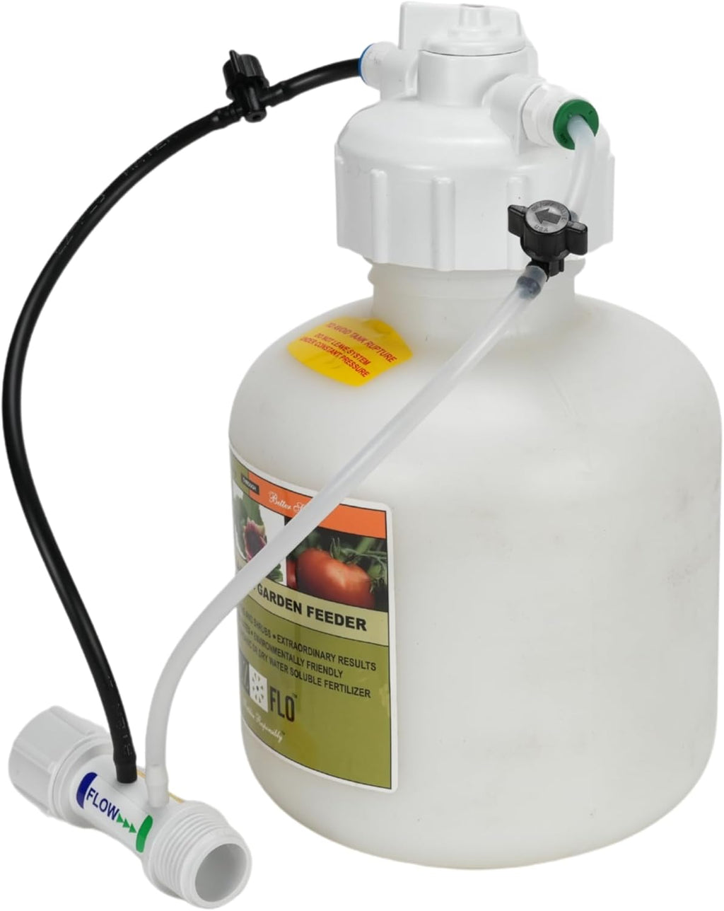 EZ-FLO 3/4 Gallon Hose‑Bib & Drip Fertilizer Injector | Low‑Pressure Garden Feeder for On/Off Flow & Drip Irrigation