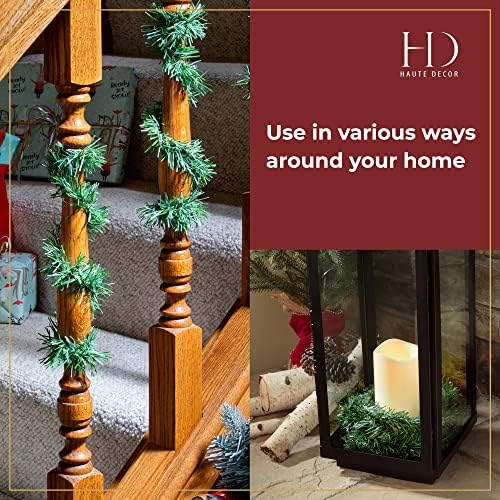 Haute Decor GarlandTies, 20 Ties,14 inches Long (Noble Pine), Secure Garland, Lights and More with Strong Greenery Garland Twist Ties