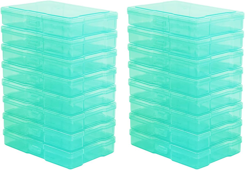 4" x 6" Photo Storage Case with Handle, 16 Inner Photo Organizer Keeper, Extra Large Storage Picture Boxes, Seed