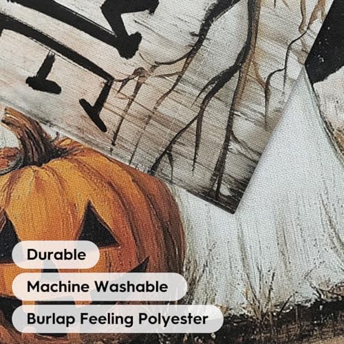 AVOIN colorlife Welcome Halloween for Outside House Flag 28x40 Inch