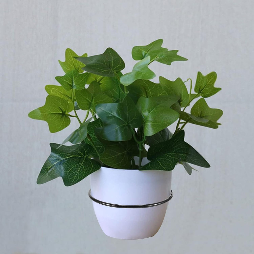 10 PCS 6 Inch Flower Pot Holder Ring, Wall Mounted Wall Plant Hanger, Collapsible Metal Wall Planter Holder for Indoor