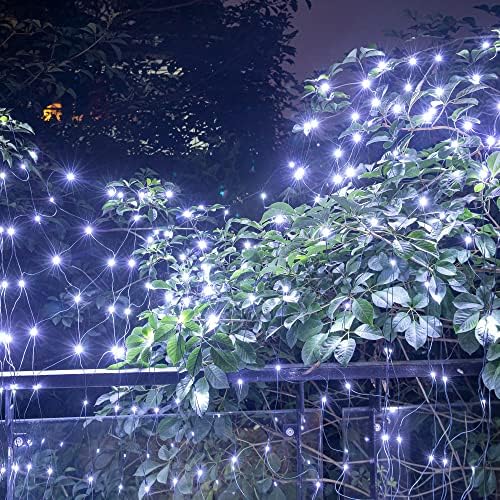 AWQ 200 LED 9.8ftx6.6ft String Lights Net Mesh Lights Christmas Light White