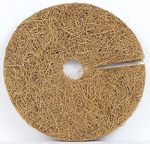 Envelor 4 in Coconut Fiber Mulch Ring 20 Pack, Plant Protector Mat