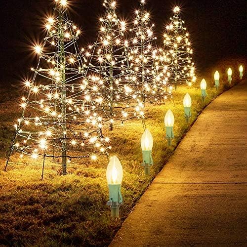 Christmas Pathway String Lights Outdoor, 25.7FT 20 LED C9 Christma Light