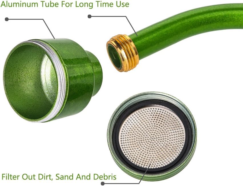 Watering Wand, 24 Inch Sprayer Wand with Superior Stainless Head, Perfect for Hanging Baskets, Plants, Flowers, Shrubs