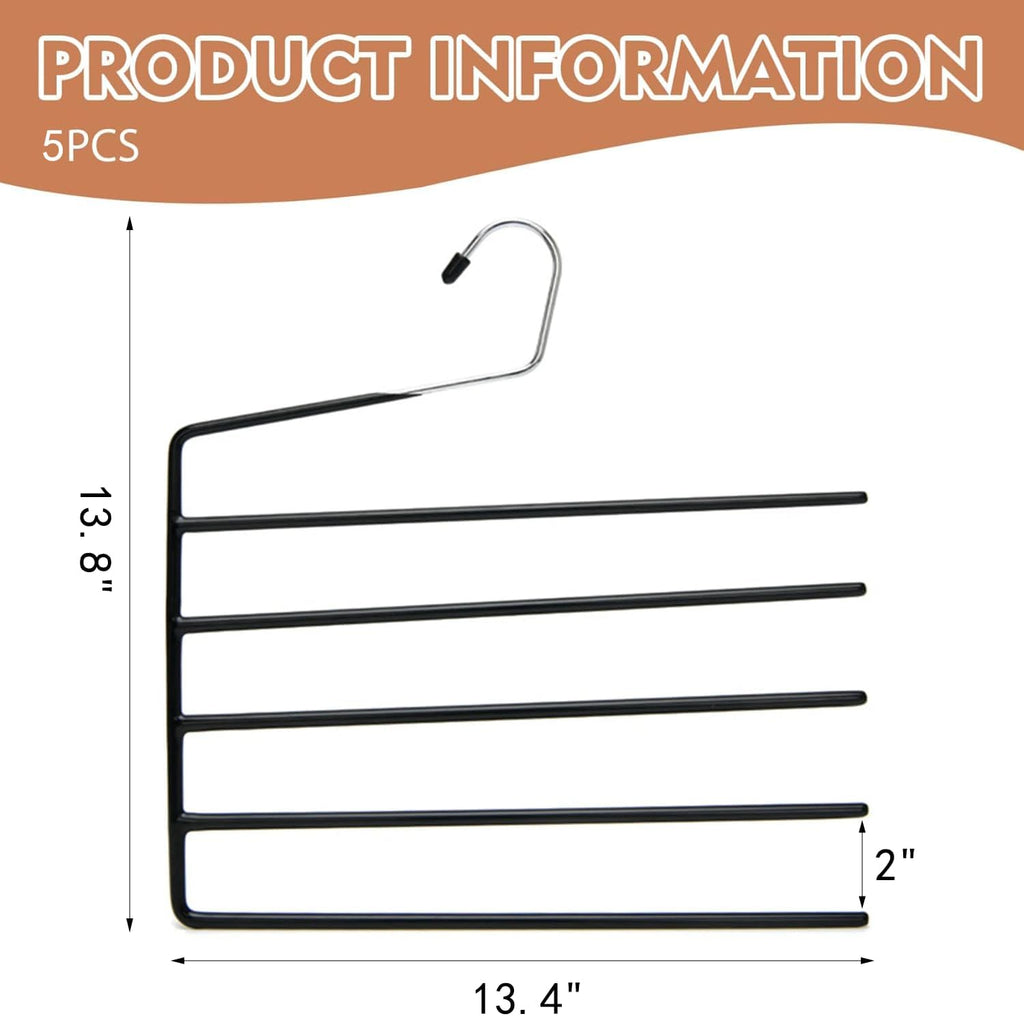 5 Pack 5-Tier Garden Flag Hangers, Garden Flag Storage Heavy Duty Multi Layers Space Saving, Organizer Holder, Non-Slip