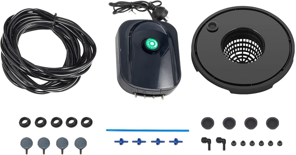 VEVOR DWC Hydroponic System, 5 Gallon 4 Buckets, Deep Water Culture Growing Bucket, Hydroponics Grow Kit with Pump, Air