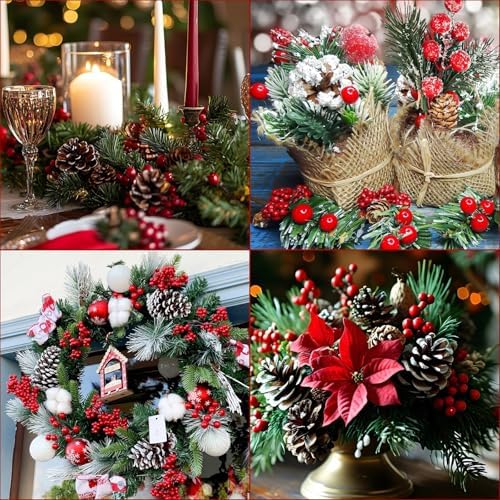 Christmas Pine Cones for Crafts Decorations 144PCS Natural Pine Cones