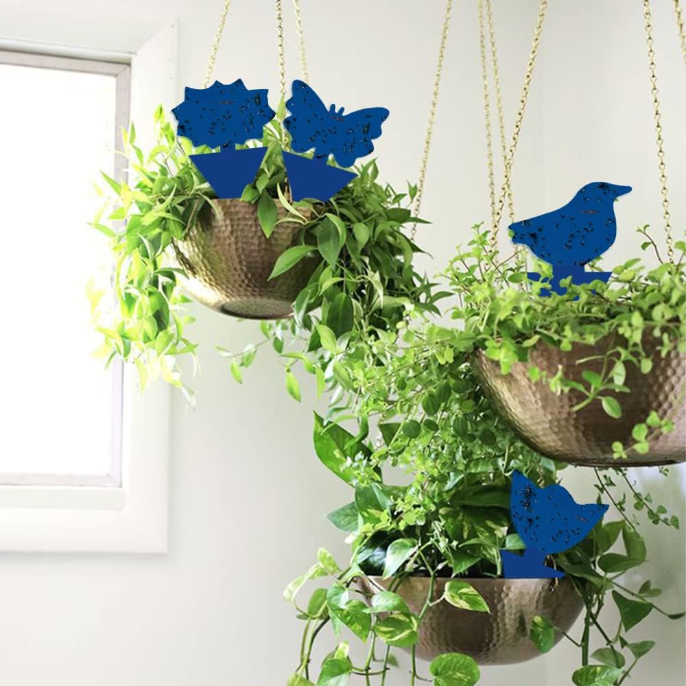 36 Pack Fungus Gnat Traps for House Plants, Blue Sticky Traps for Indoor Outdoor Use to Get Rid of Whitefly Mosquitoes