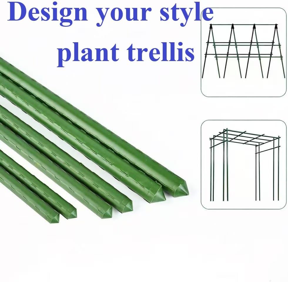 30" Sturdy Eggplant Supports Tomato Cage Plant Trellis Vegetable Stakes Plant Support Cages Planter Metal Inner Plant