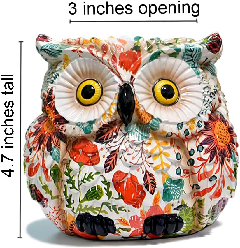 Owl Planter, Owl Succulent Pots, Funny Plant Pots Indoor/Outdoor, Decorative Garden Flower Pot, Cute Small Planters for