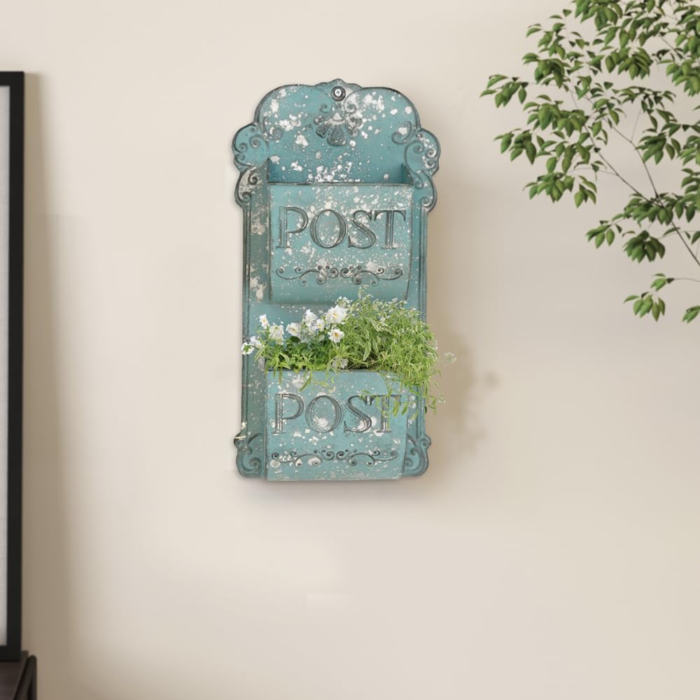 Metal Hanging Planter Wall Mounted Planters Metal Wall Planter Wall Vase Indoor Outdoor Wall Planter for Farmhouse