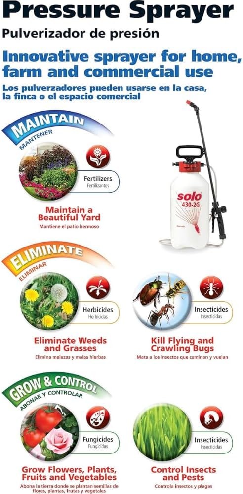 SOLO 430-2G 2-Gallon Handheld Sprayer with Viton® Seals in Key Locations