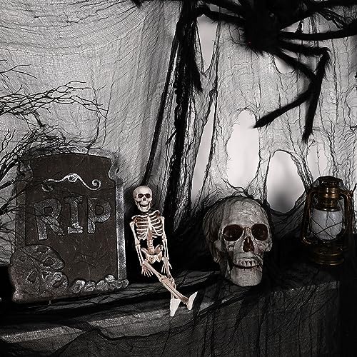 410 x 80 in Halloween Creepy Cloth for Yard and Outdoor Decorations,Black