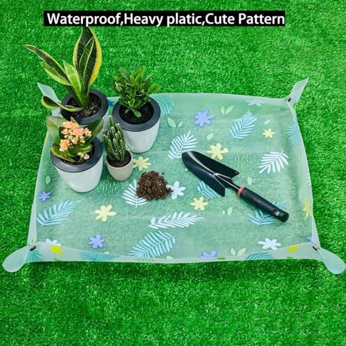 32.4" Repotting/Potting Soil Mat for Indoor Plants,Thicker Potting Tray
