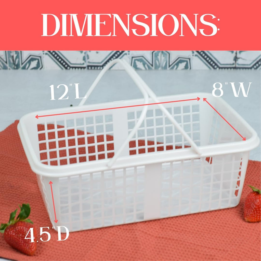 6 Pack – 6 Quart Garden Harvest Basket – Fruit Basket – Small Storage Container for Collecting, Gathering, and Gift