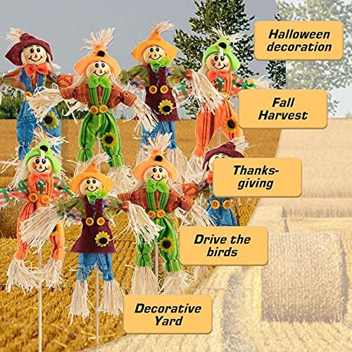 6 PCS Halloween Scarecrow Decorations, Scarecrows Fall Decor