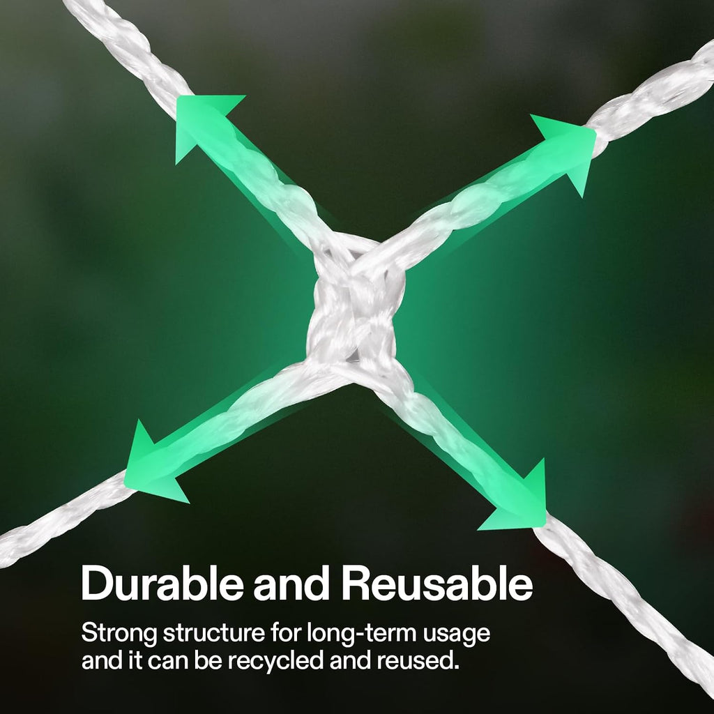 VIVOSUN 5 x 30 ft. Plant Trellis Netting, Heavy-Duty Polyester Grow Net, Garden Trellis Netting with Square Mesh for