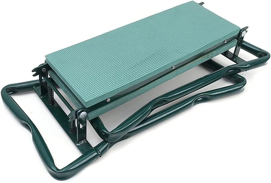 Garden Kneeler Seat Garden Stools Foldable Stool with Tool Bag Pouch EVA Foam Pad Capacity-Protects Your Knees for