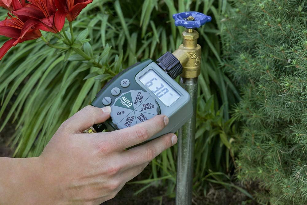 Orbit Programmable Digital Hose Watering Timer - 1 Outlet - Battery Powered - with LCD Screen - Built-in Rain Delay
