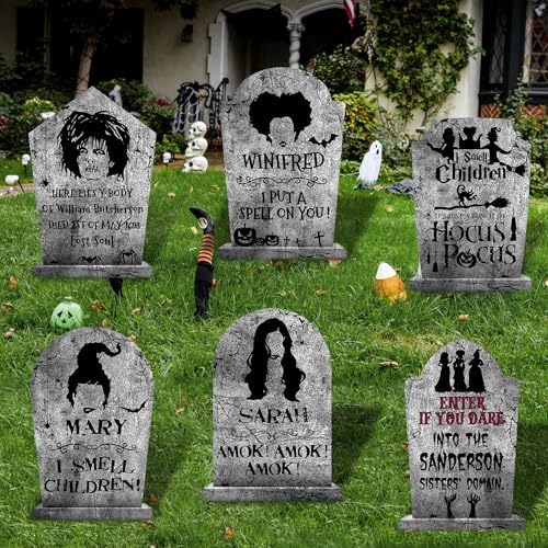 17.3" Halloween Tombstones Graveyard Outdoor Yard Signs Decorations