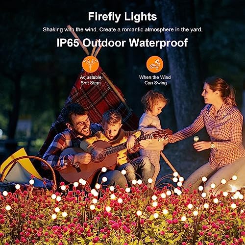 ASMAD Solar Lights Outdoor(8 Pack-64 LEDs),Solar Garden Lights,Fairy Lights