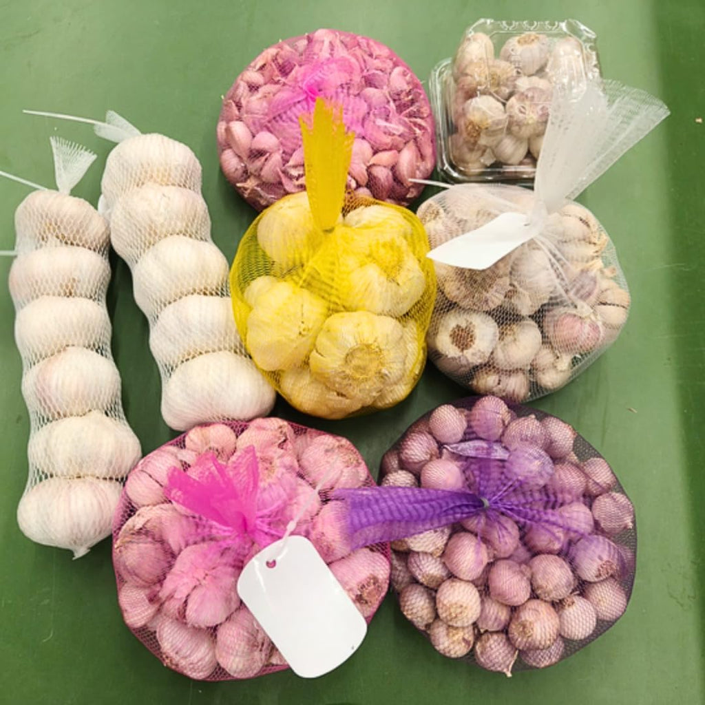 1 LB Mixed Garlic Bulbs for Planting in Fall, Hardneck Softneck Top Size | Fall Garlic Bulbs, Mix Random, Fresh and