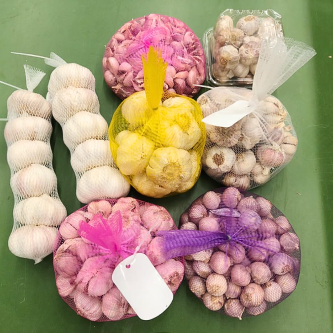 1 LB Mixed Garlic Bulbs for Planting in Fall, Hardneck Softneck Top Size | Fall Garlic Bulbs, Mix Random, Fresh and