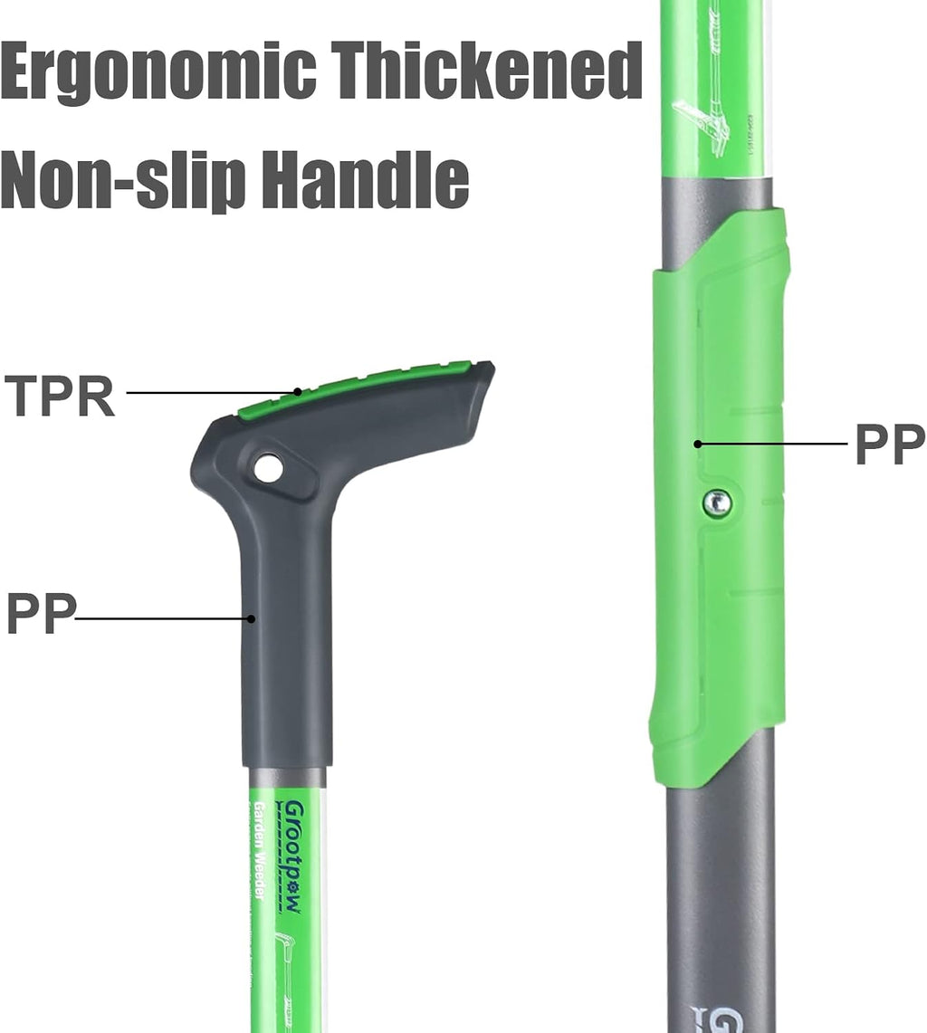 WP5 Apex Weeder, Lightweight Weed Puller Tool for Women, Weeding Remover Tool with 3-Claw Stainless Steel, 39-inch