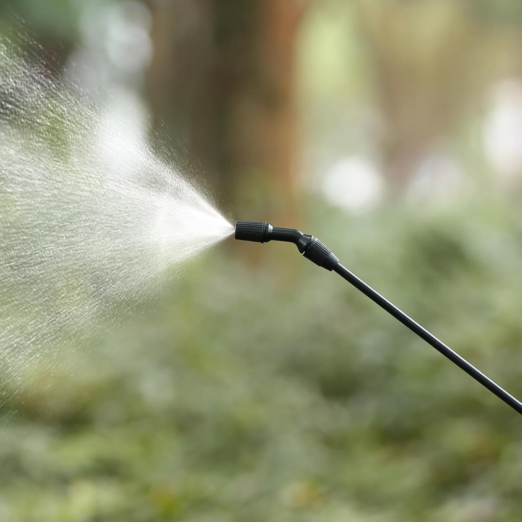 1.35-Gallon Pump Pressure Sprayer, 5L Garden Water Sprayer | Pressure Relief Valve & Adjustable Nozzle, Multi-Use for