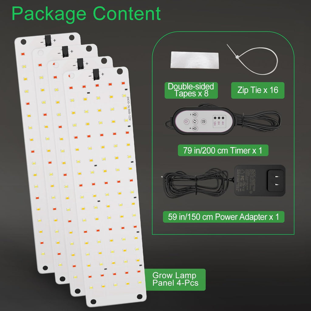 TONYFUL Grow Lights for Indoor Plants, 40W LEDs Plant Lights for Indoor Growing, 360 LEDs Full Spectrum Grow Lights for