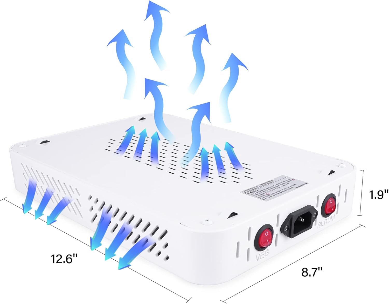 Beelux 1000w LED Grow Light for Indoor Plants Full Spectrum, Upgrade Dual Chips and Dual Switch Plant Grow Lights for