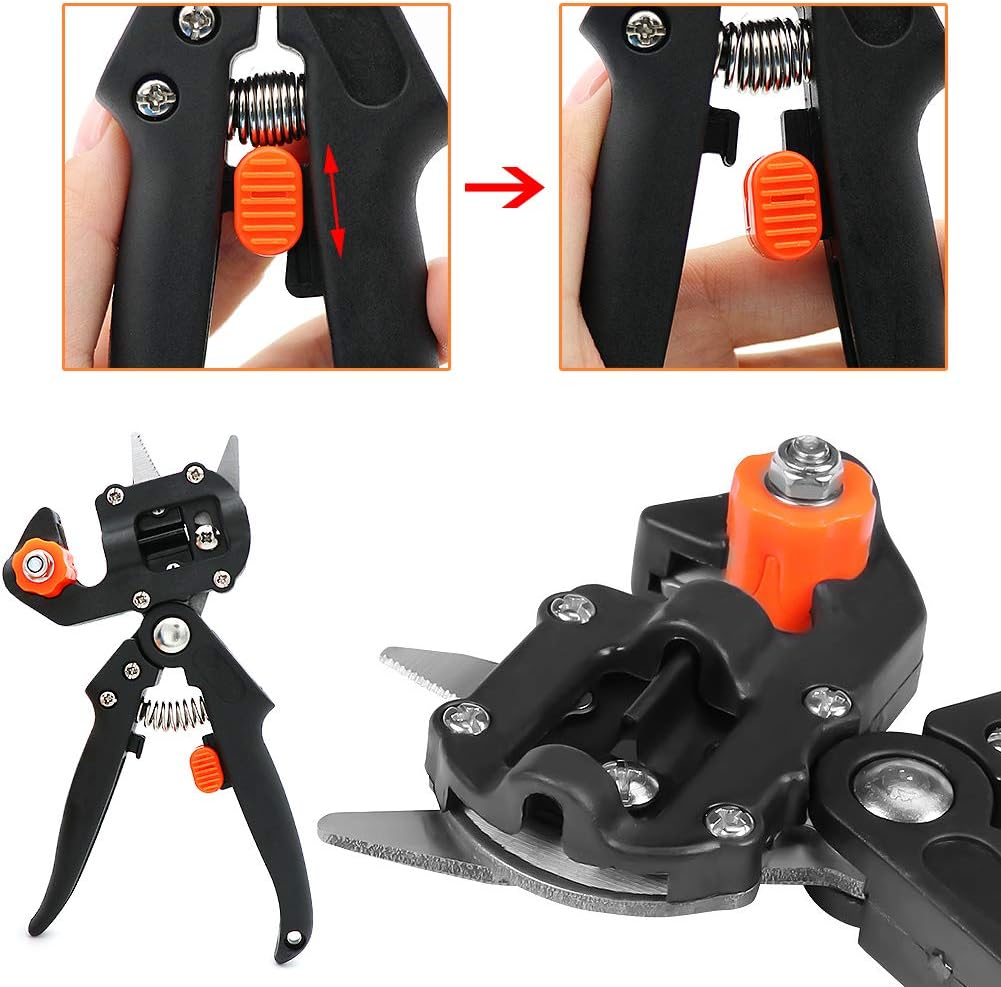 ZALALOVA Garden Grafting Tool Kits, 2 in 1 Pruning Tools | Including Grafting Knife Replacement Blades Grafting Tapes