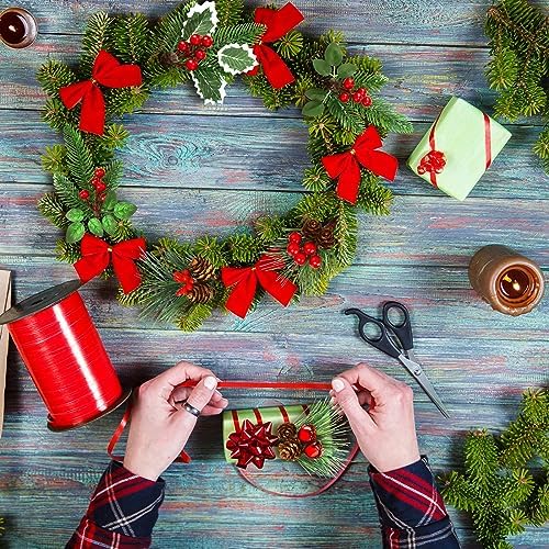 48 Pcs Christmas Floral Picks and Sprays Cone Berry Stems for Craft, Vivid