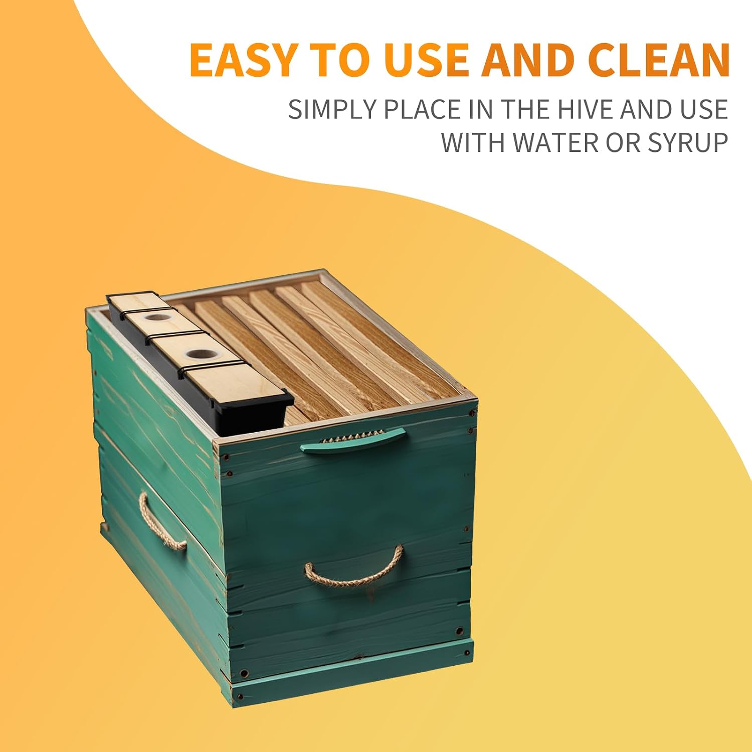 2 Pack 4L Bee Pro Feeder,Frame Feeders for Bee Hive Bee Watering Station,Beehive Frame Feeder Deep Frame Water Feeder