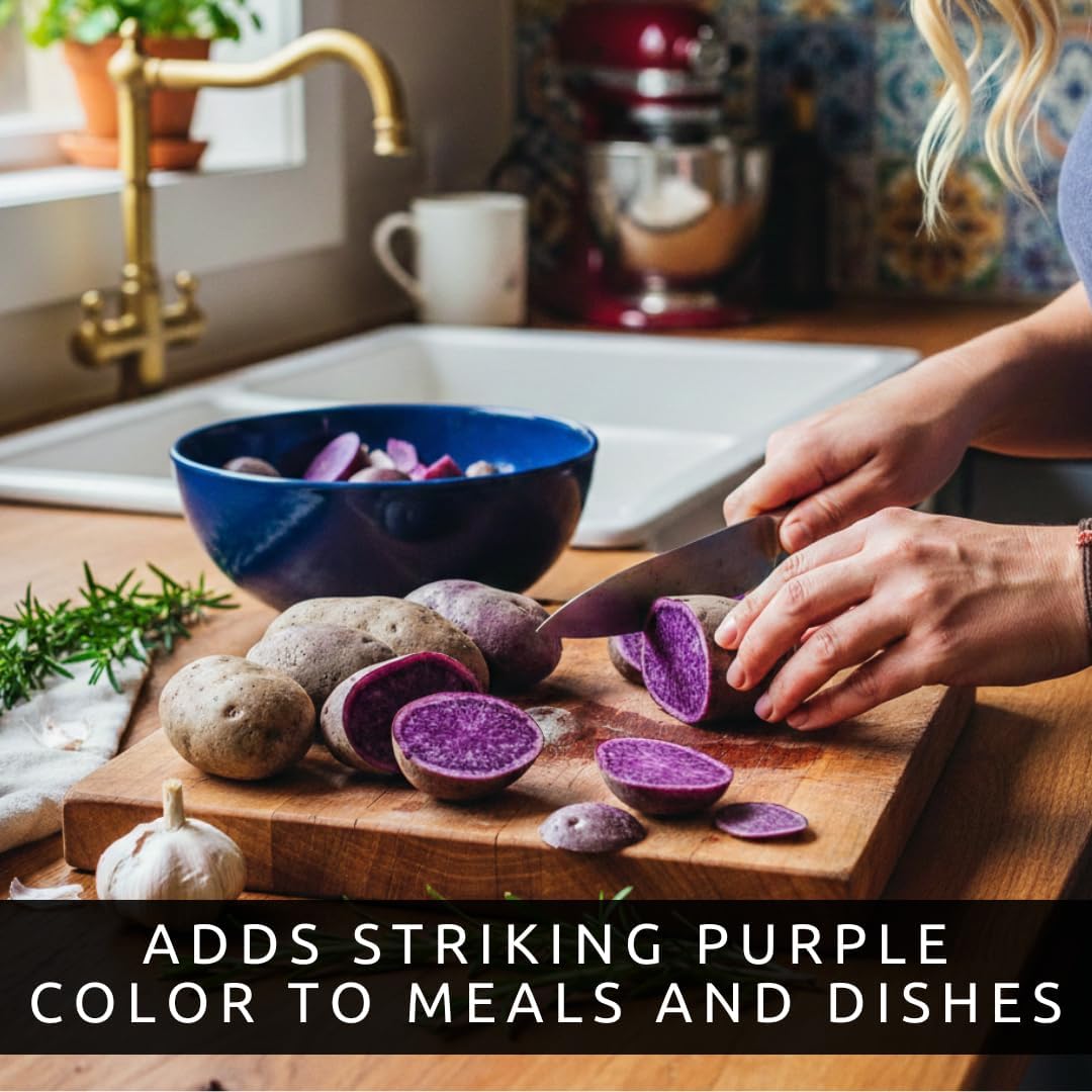 Purple Majesty Seed Potatoes for Planting – 2 lb Pack of Easy-to-Grow, High-Yield, Disease-Resistant Garden Potatoes –
