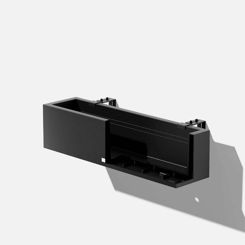 Veradek Block Series Railing Planter - Outdoor Window Box with Bracket | Made From Durable Plastic With Adjustable