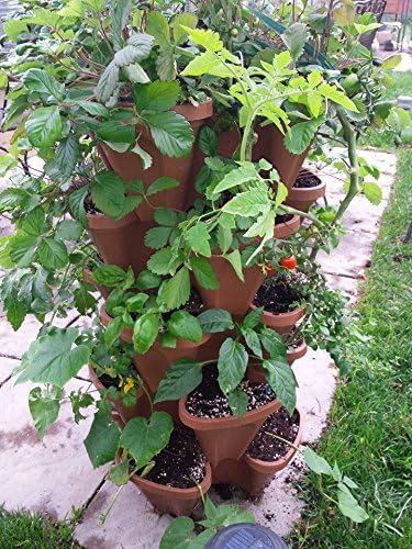 Mr. Stacky 10 Large 18x18x6 inch Vertical Gardening Stackable Planters - Terracotta Color
